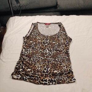 Hot Kiss Leopard Print Sleeveless Tank Top Size XL